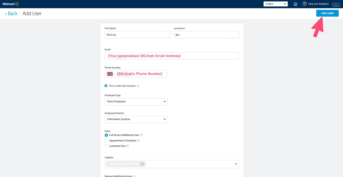 Connect Asda data to SKUtrak (via Retail Link)